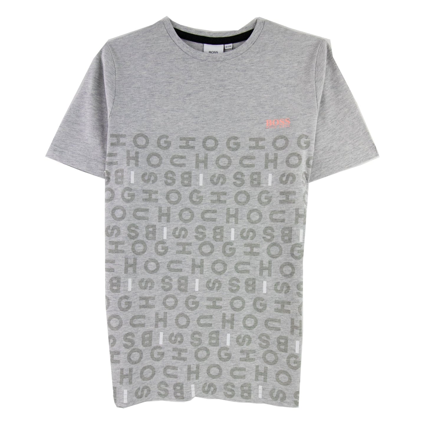 Hugo Boss Kids Multi Logo T Shirt Grey