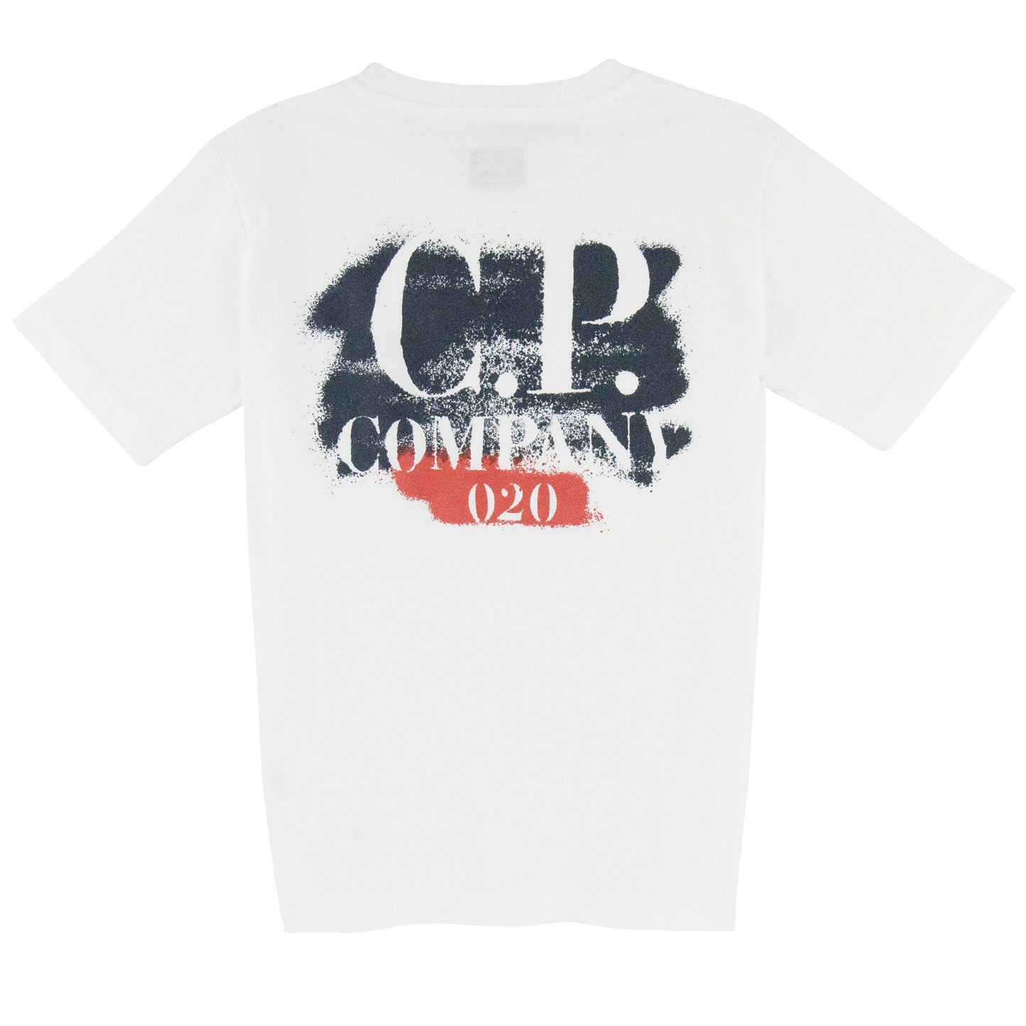 C.P. Company Undersixteen Spray Logo T Shirt White 103