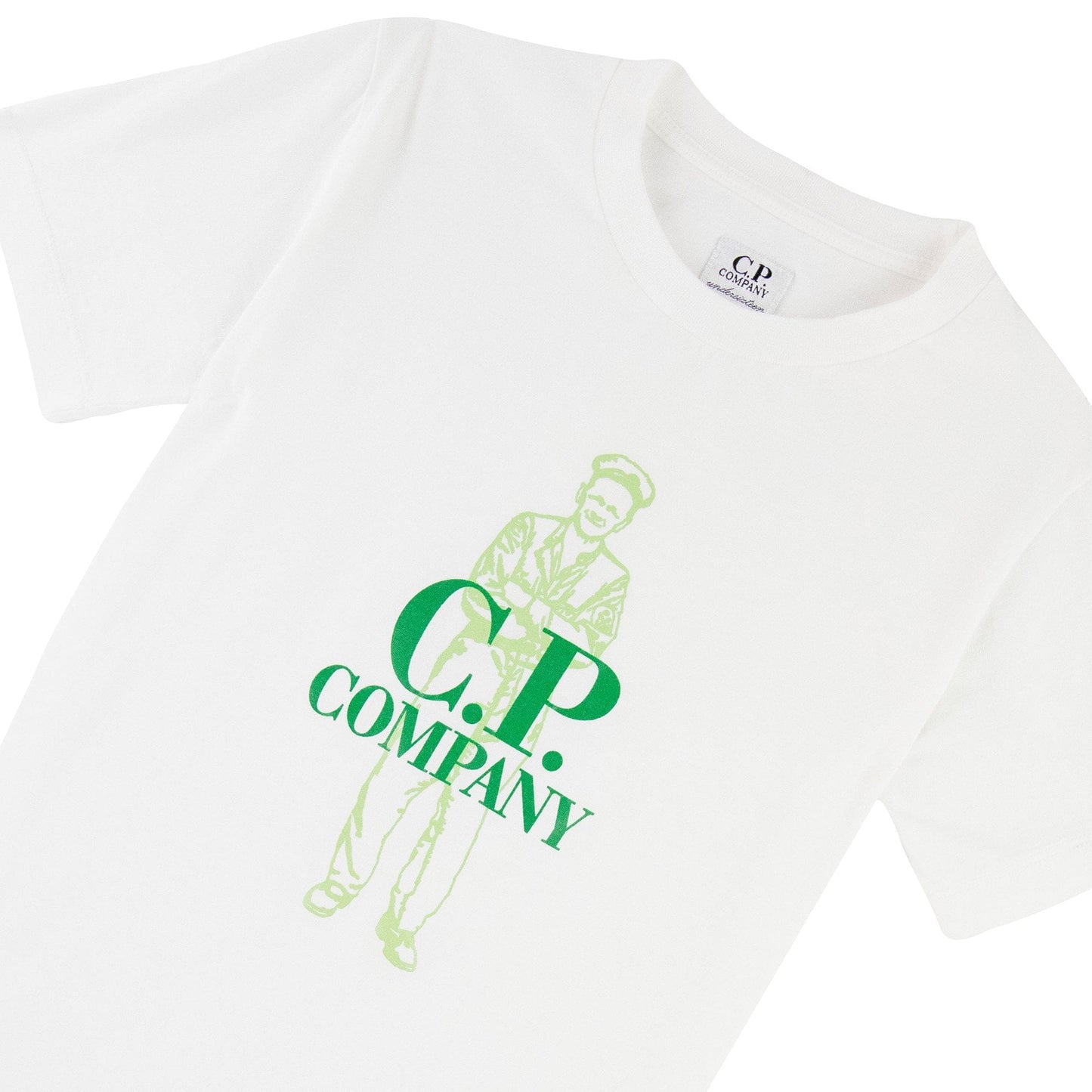 C.P. Company Undersixteen Worker Logo T-shirt White 103