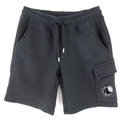 C.P. Company Undersixteen Lens Logo Bermuda Shorts Black 999