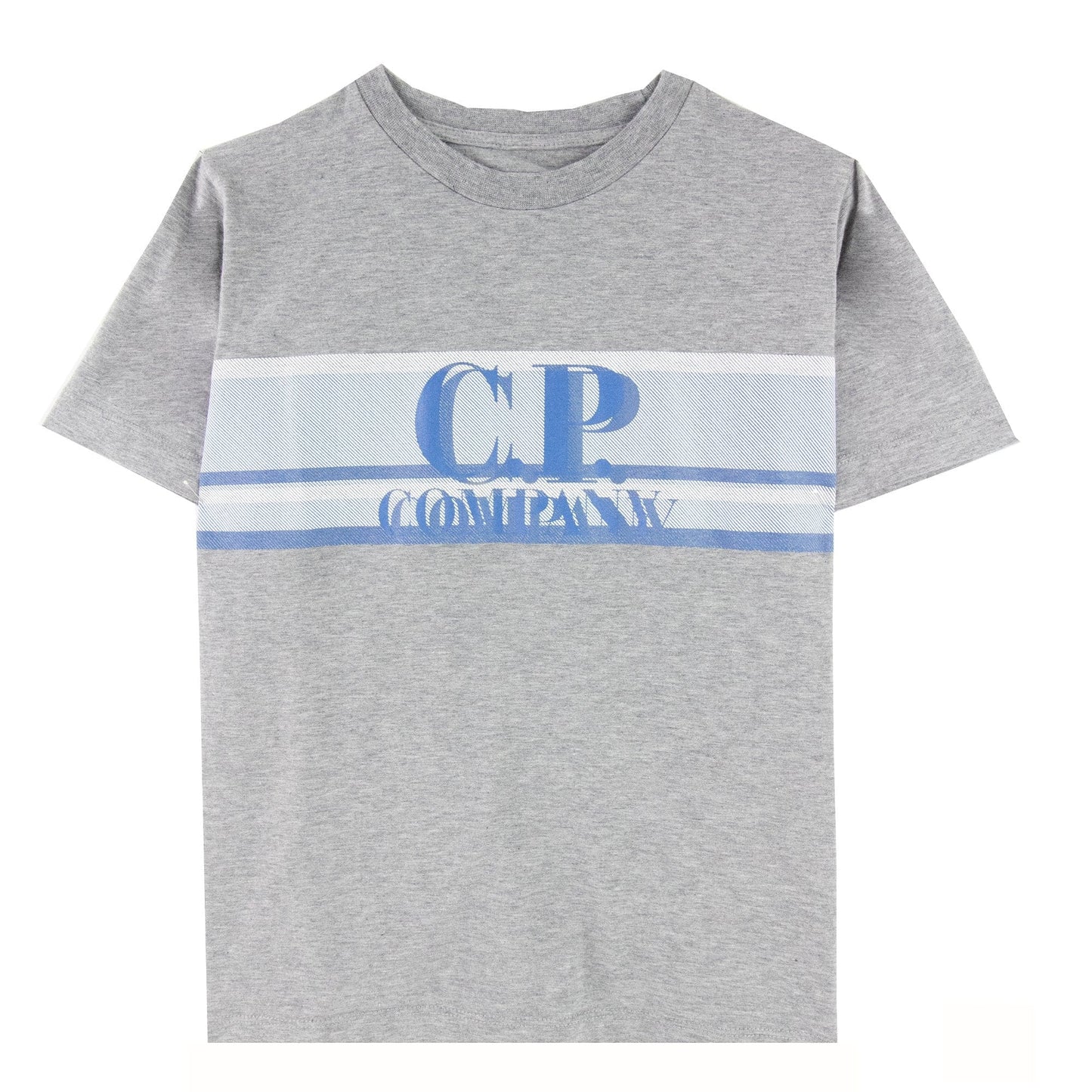 C.P. Company Undersixteen Overlay Logo T Shirt Grey M93