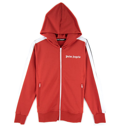 Palm Angels Logo Print Tracksuit Hoody Red/white