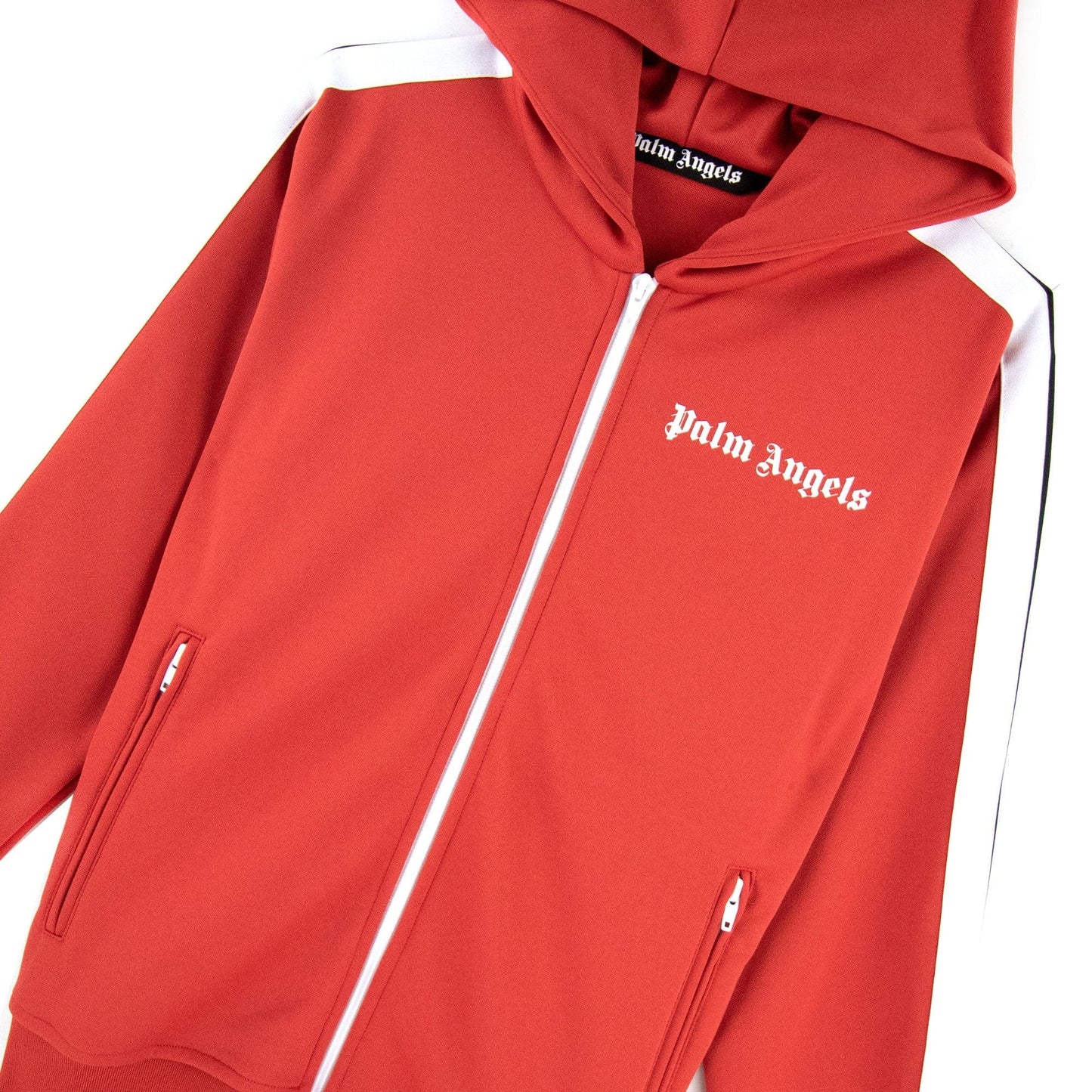 Palm Angels Logo Print Tracksuit Hoody Red/white
