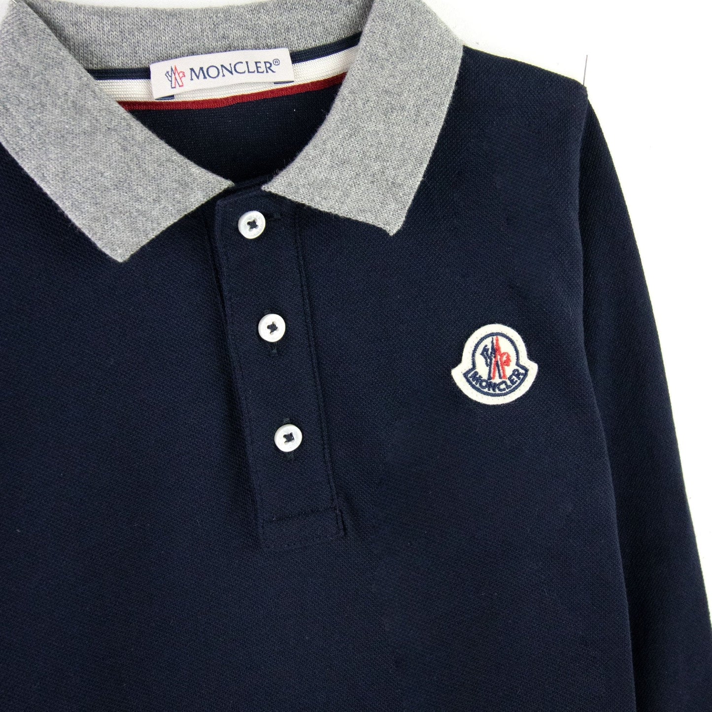 Moncler Junior Maglia Manica L/s Polo Navy 778