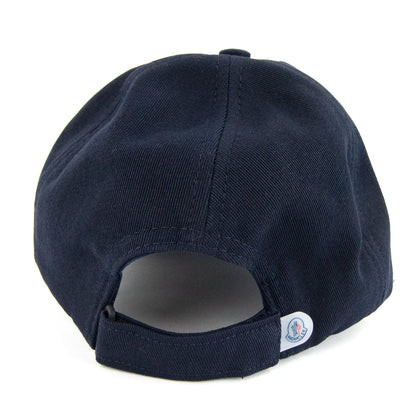 Moncler Junior Berretto Cotton Logo Cap Navy 742