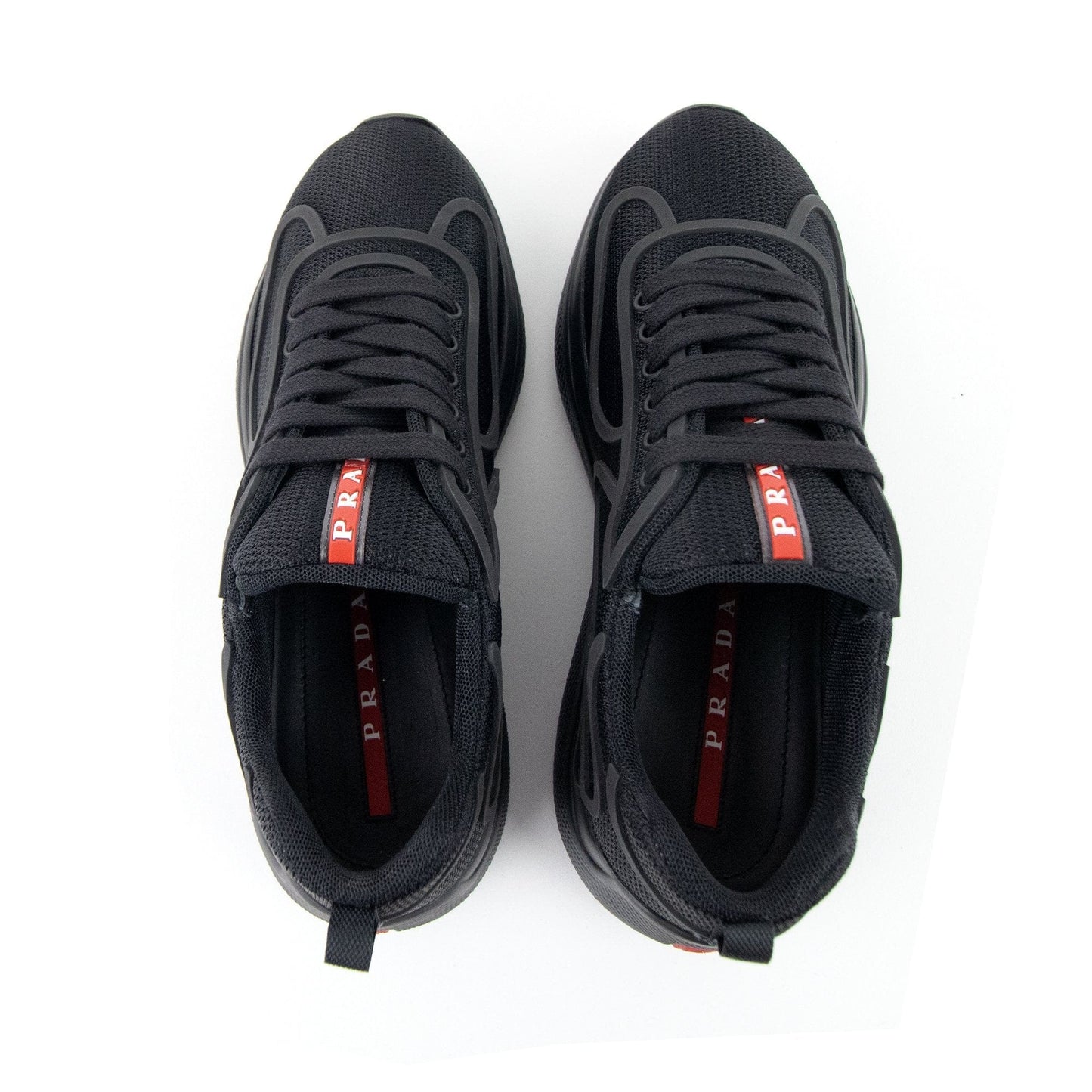 Prada Bike Fabric Sneakers Black