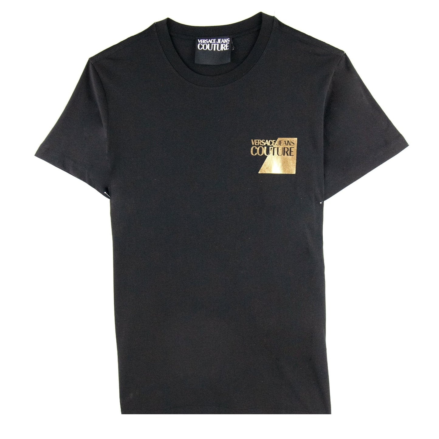 Versace Jeans Couture Chest Logo Foil Tshirt Black