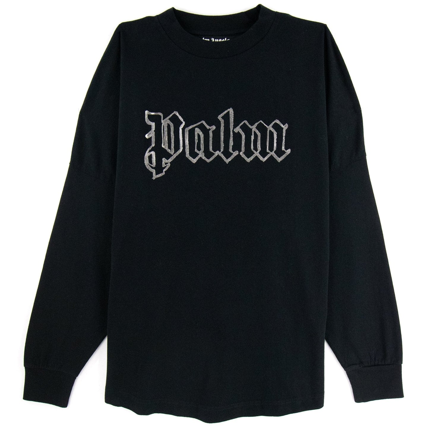 Palm Angels Blank Logo L/S T Shirt Black/metal