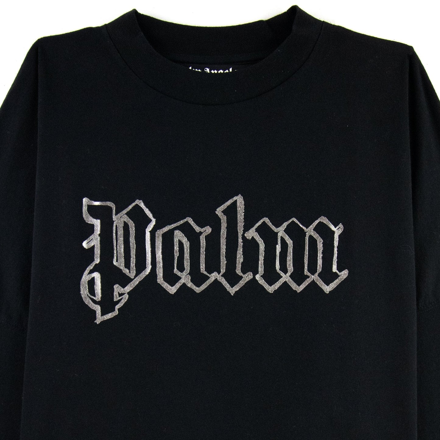 Palm Angels Blank Logo L/S T Shirt Black/metal