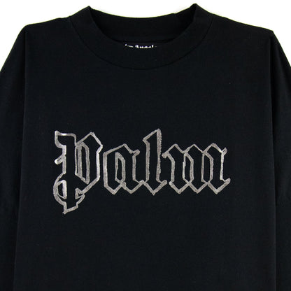 Palm Angels Blank Logo L/S T Shirt Black/metal