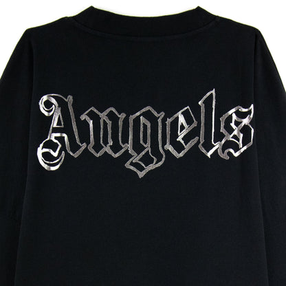 Palm Angels Blank Logo L/S T Shirt Black/metal