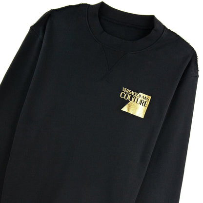 Versace Jeans Couture Sweatshirt Foil Logo Chest Black