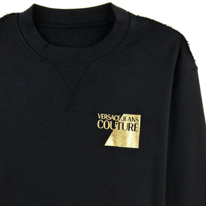 Versace Jeans Couture Sweatshirt Foil Logo Chest Black