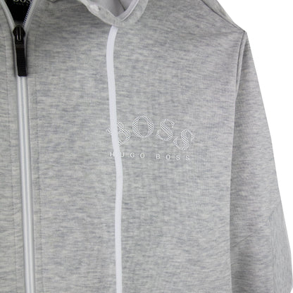 Hugo Boss Saggy Embroidered Hoodie L Grey 057