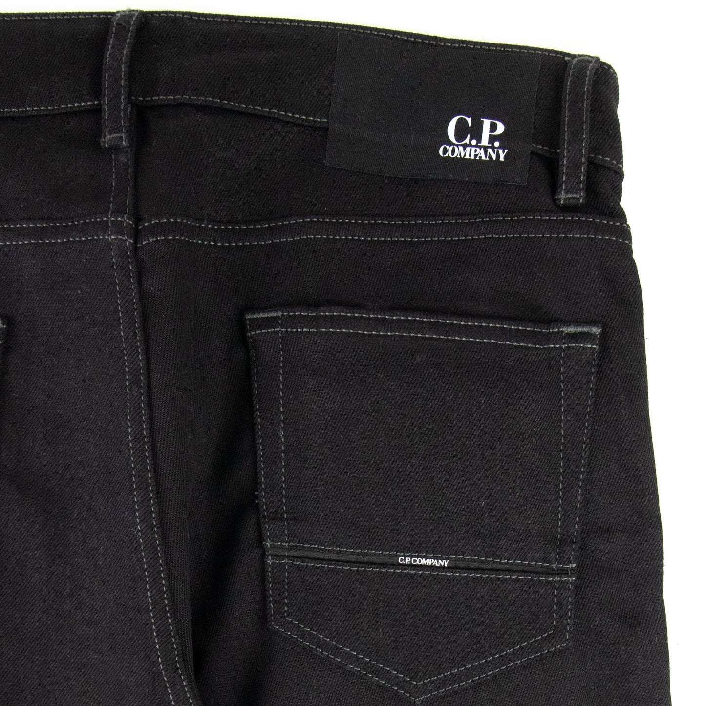 C.P. Company Mean Fit Slim Jeans Black D00