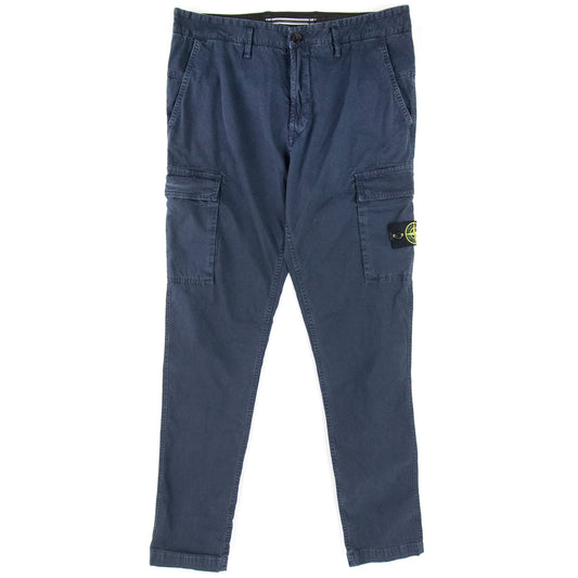 Stone Island Garment Dyed Cargo Pants Navy V0120