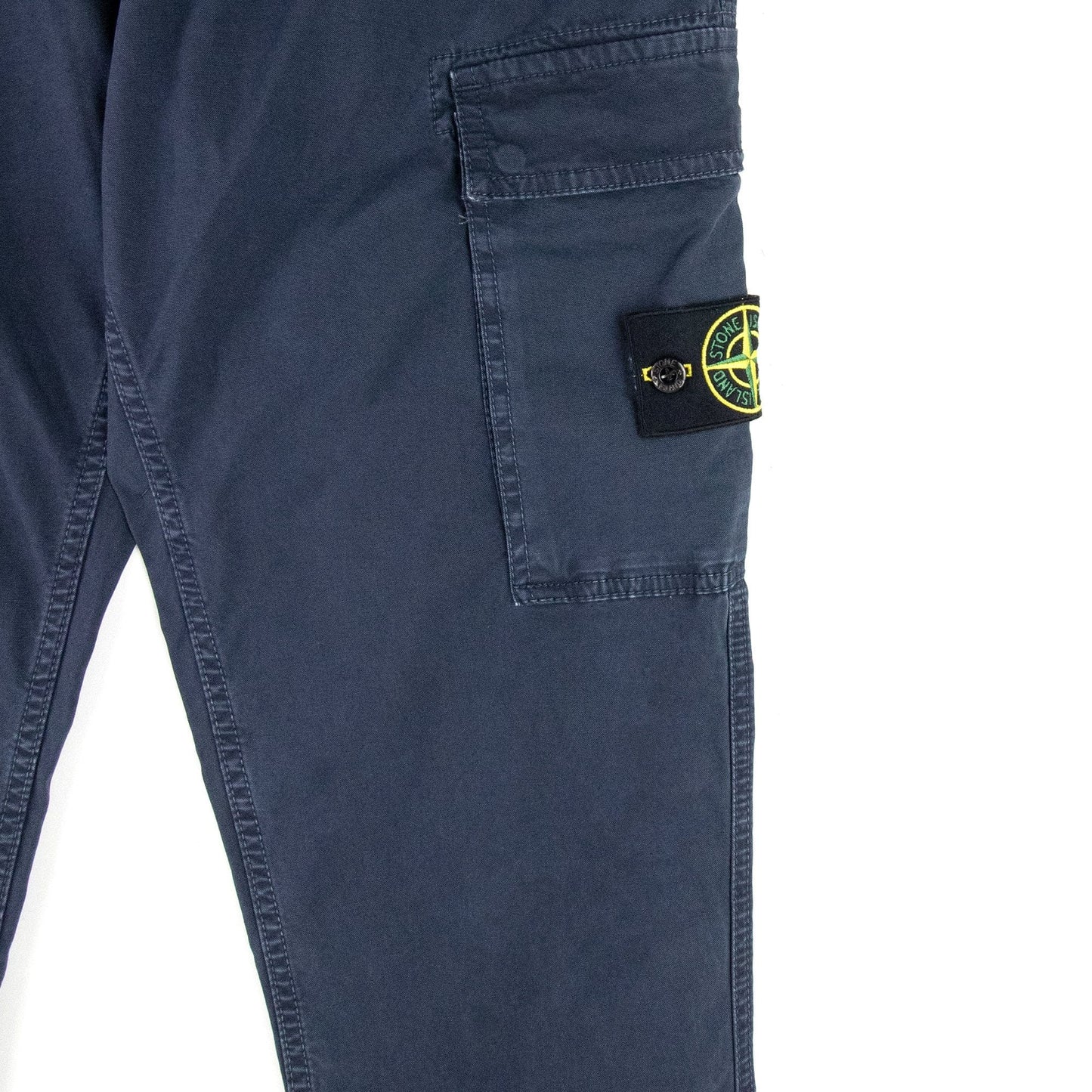 Stone Island Garment Dyed Cargo Pants Navy V0120