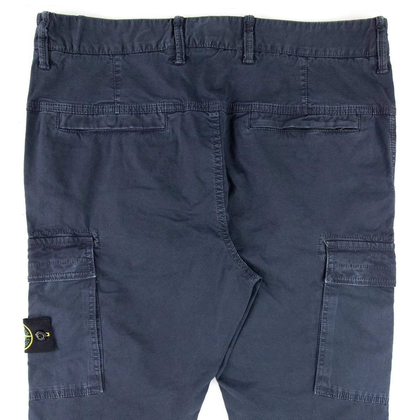 Stone Island Garment Dyed Cargo Pants Navy V0120