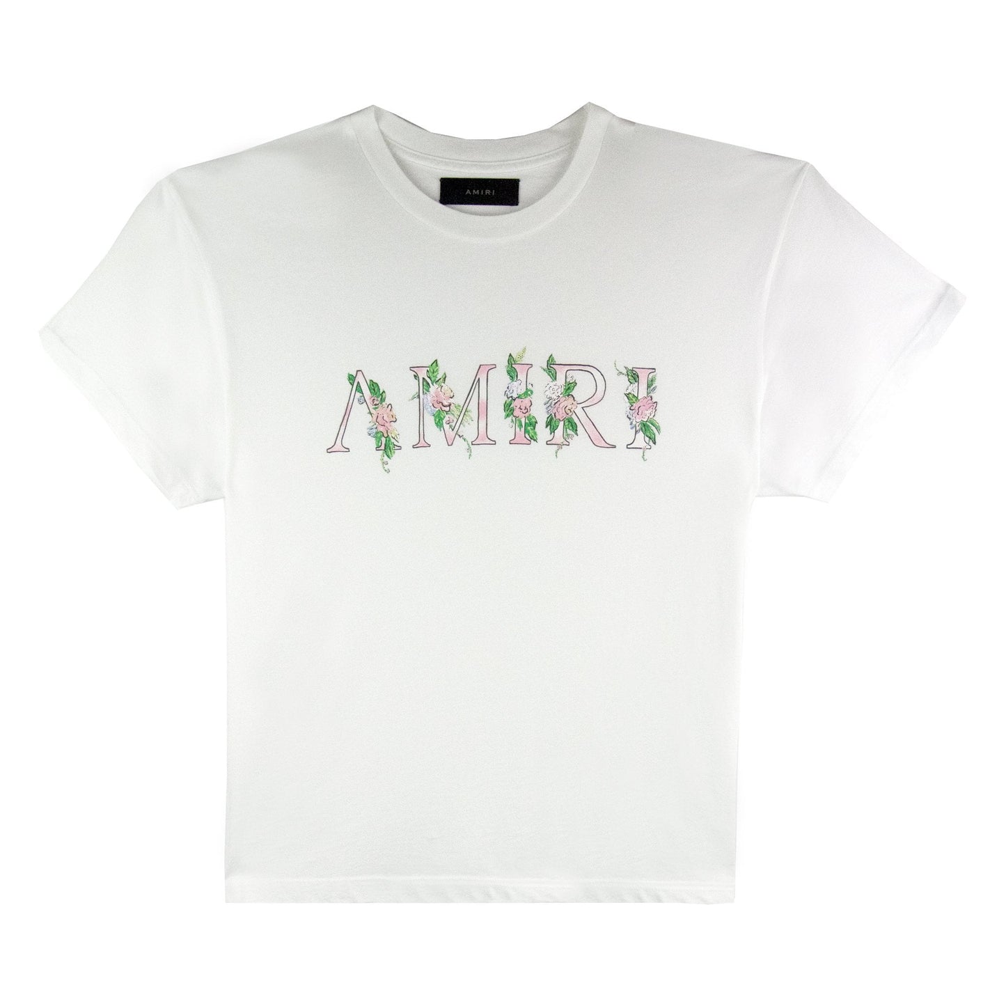 Amiri Floral Crewneck T Shirt White