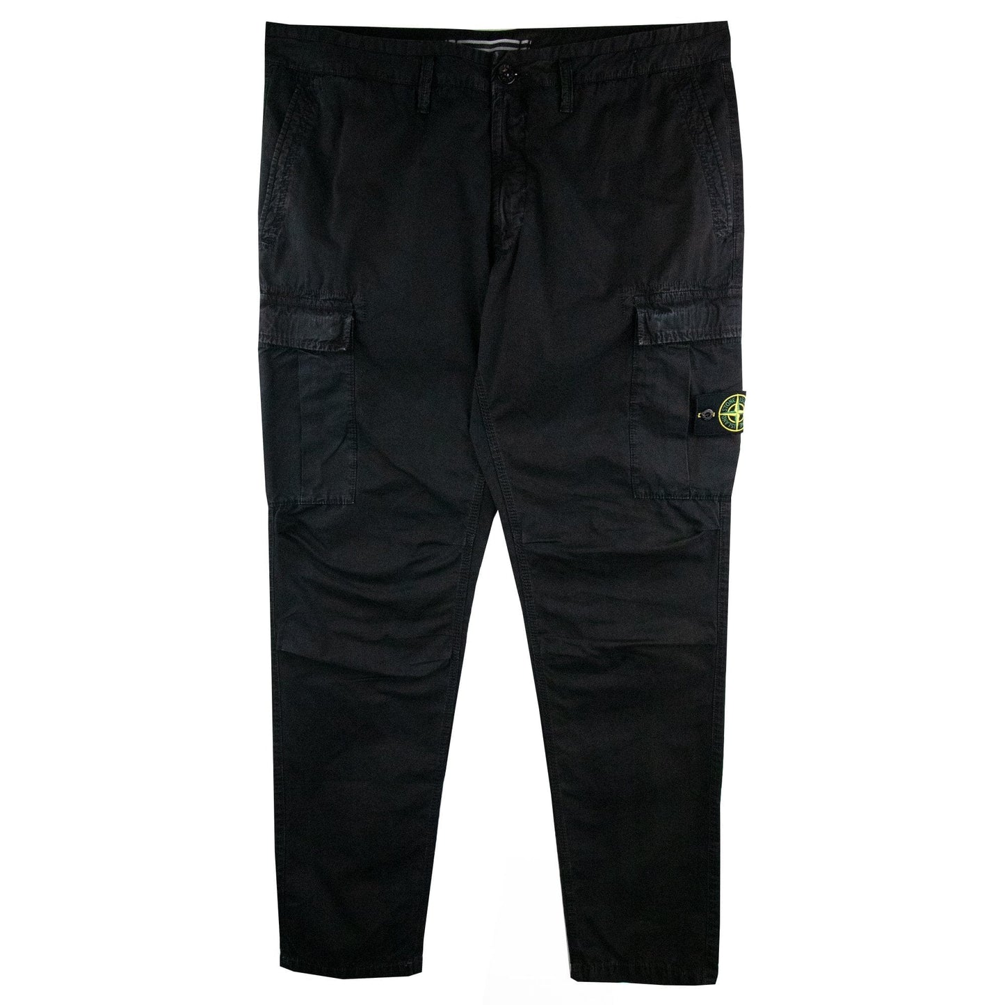 Stone Island Garment Dyed Cargo Jeans Black V0029