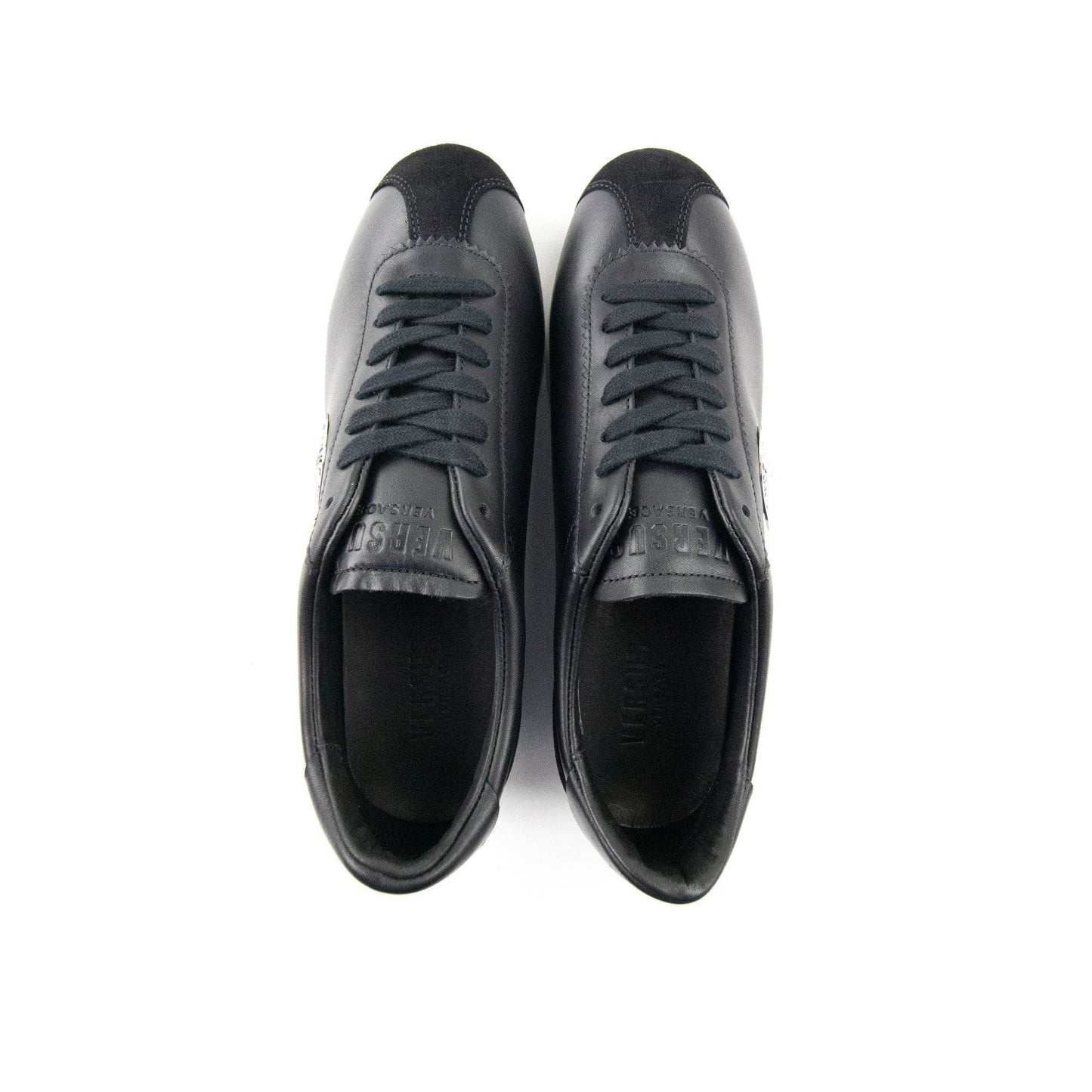 Versace Versus Metal Lion Head Low Top Trainers Black/black