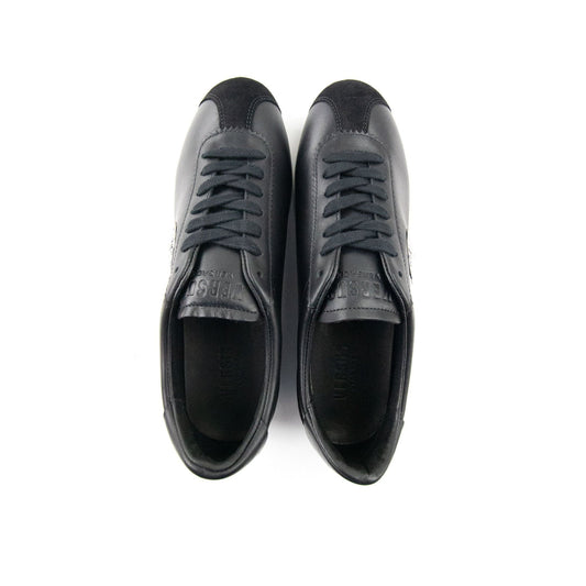 Versace Versus Metal Lion Head Low Top Trainers Black/black