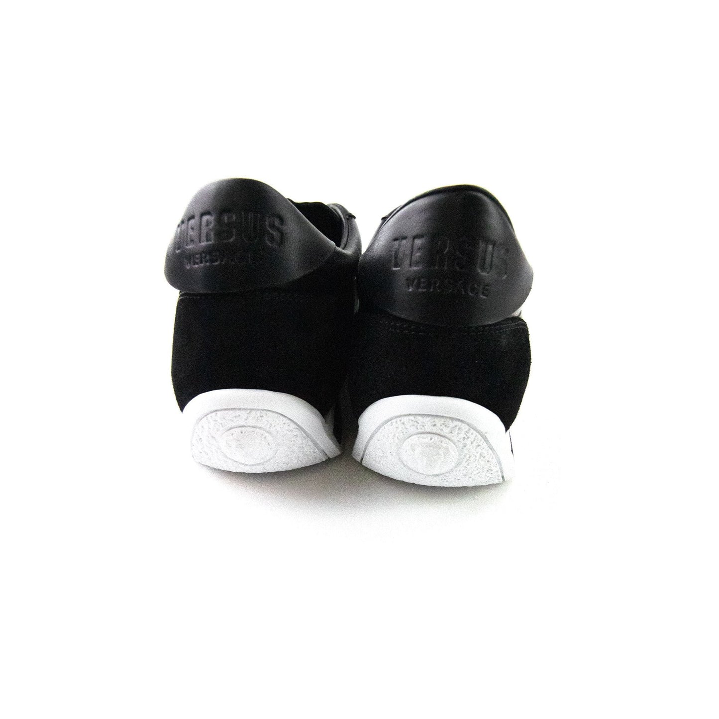 Versace Versus Metal Lion Head Low Top Trainers Black/black