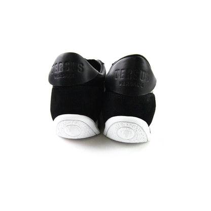Versace Versus Metal Lion Head Low Top Trainers Black/black