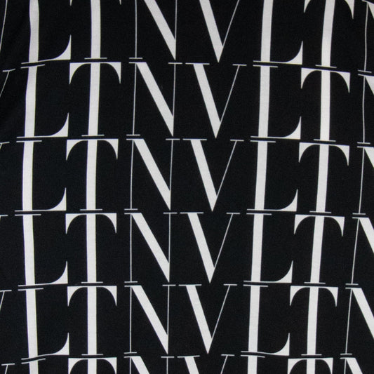 Valentino Logo Times Print T Shirt Black/white