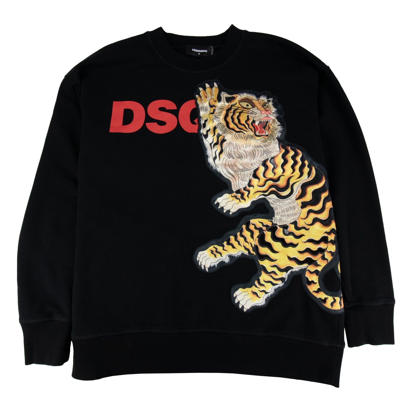 Dsquared2 Large Tiger Sweatshirt Black 900