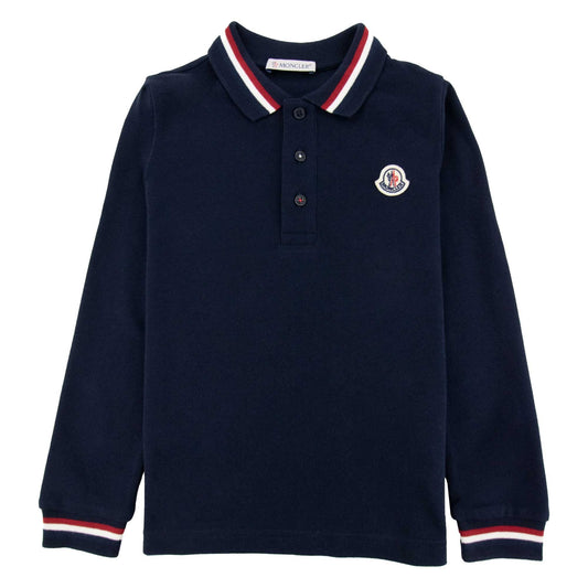 Moncler Junior Maglia Monica L/s Polo Navy 778
