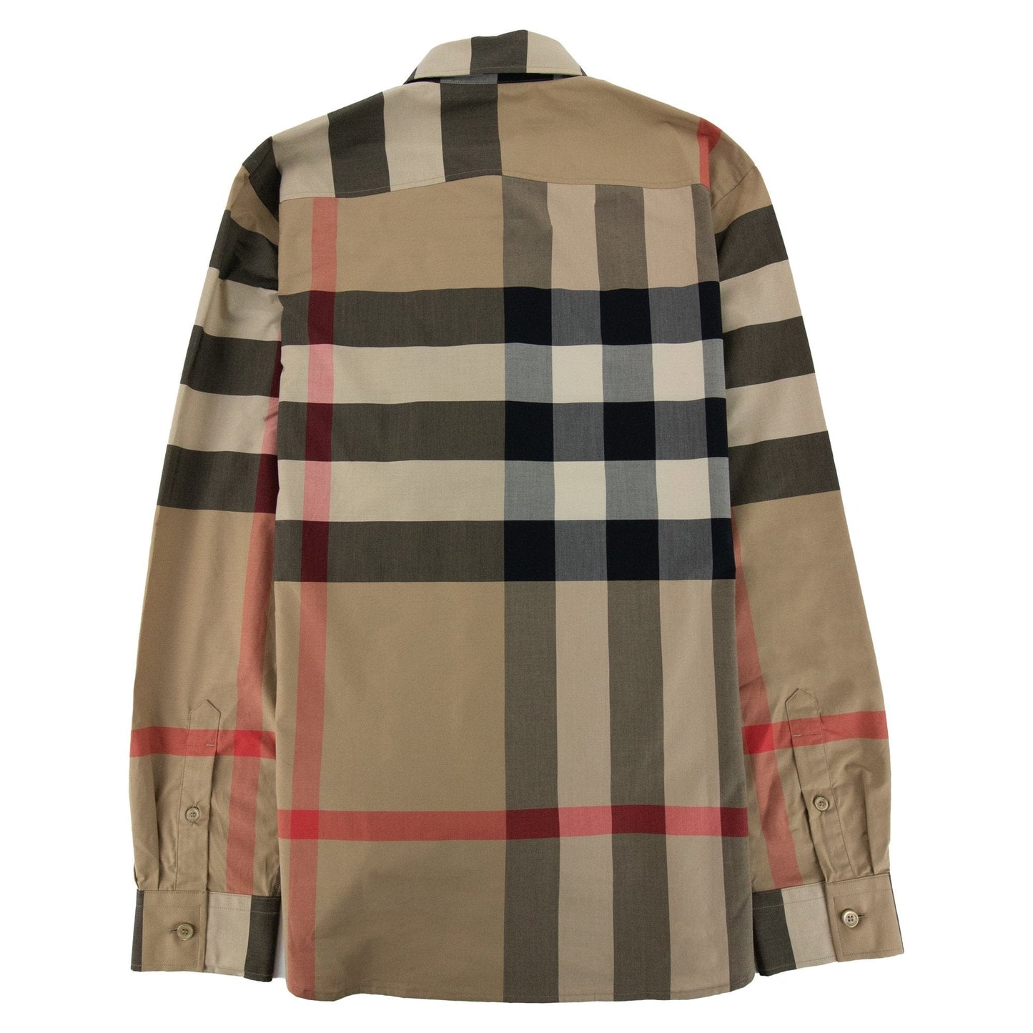 Burberry Ip Check Poplin Shirt Archive Beige