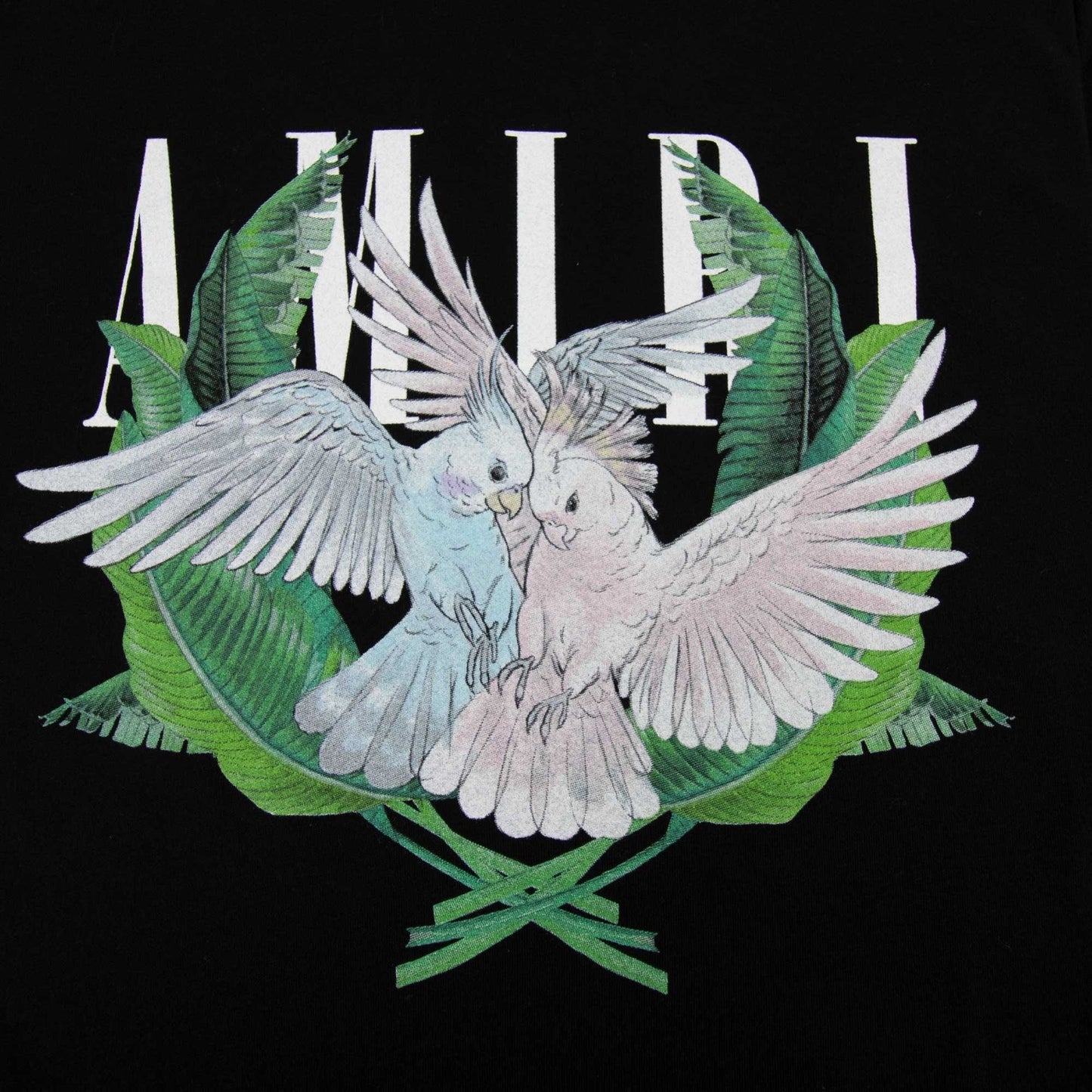 Amiri Love Birds Crewneck T Shirt Black