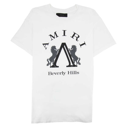 Amiri Beverly Hills Crewneck T Shirt White
