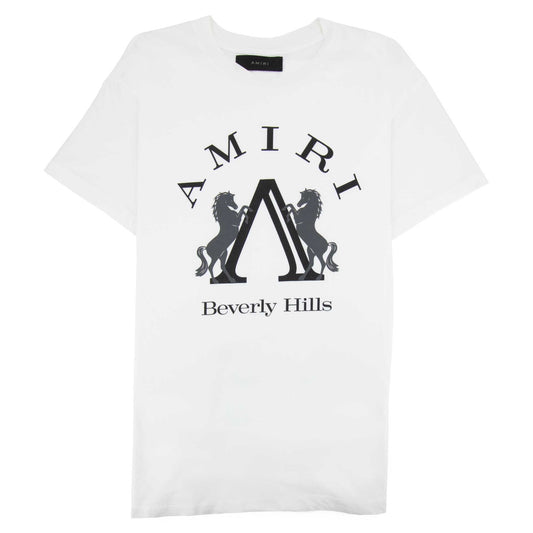 Amiri Beverly Hills Crewneck T Shirt White