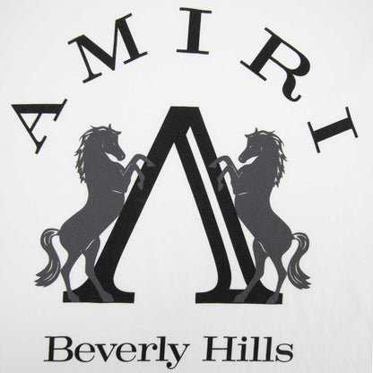 Amiri Beverly Hills Crewneck T Shirt White