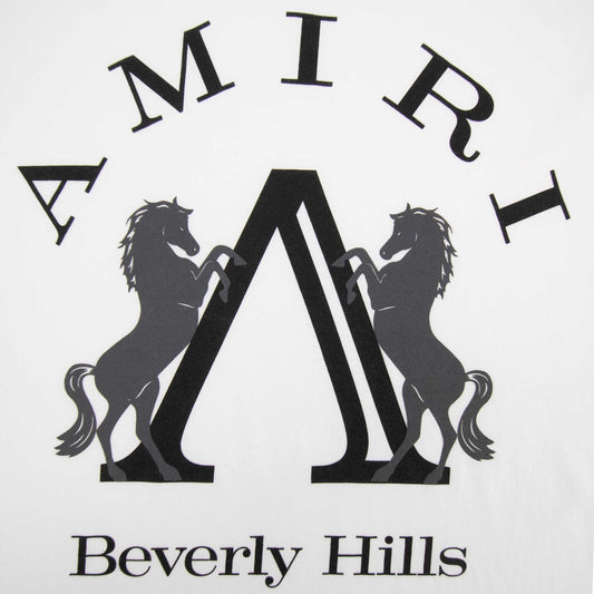 Amiri Beverly Hills Crewneck T Shirt White