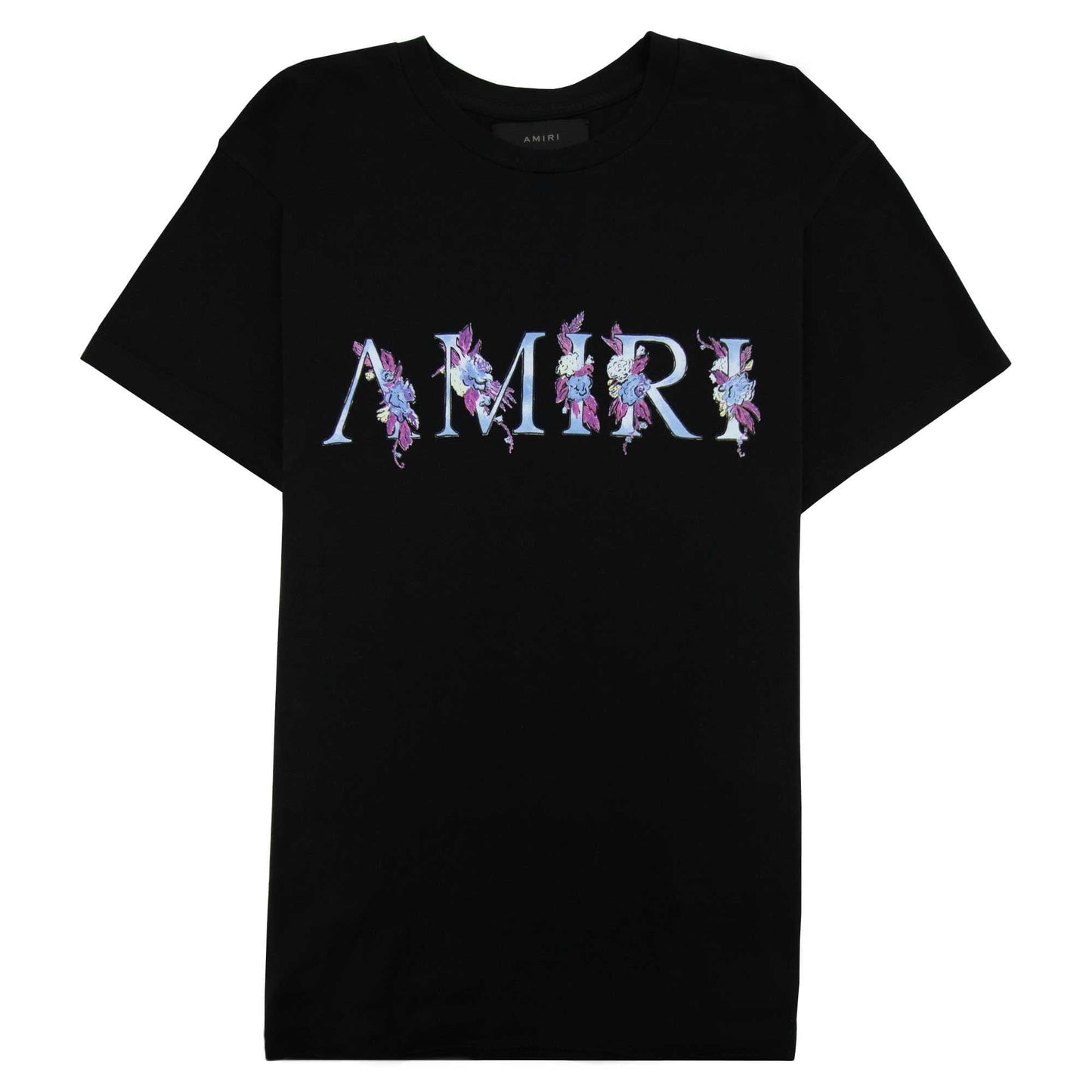 Amiri Floral Crewneck T Shirt Black