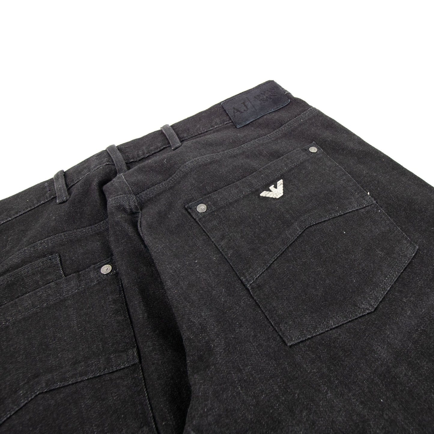 Armani Jeans J28 Slim Fit Black Denim Black Denim 900