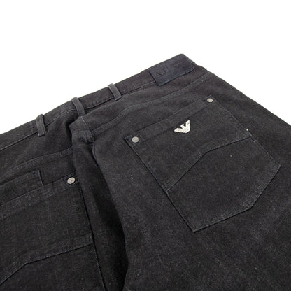 Armani Jeans J28 Slim Fit Black Denim Black Denim 900