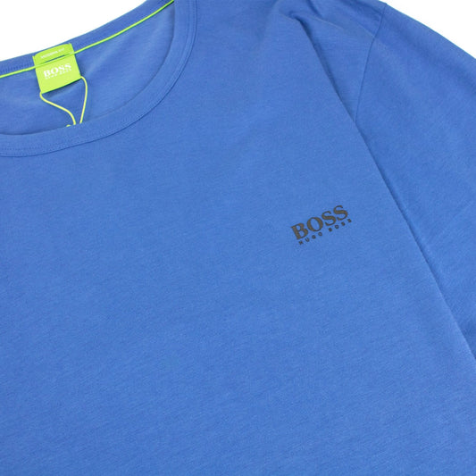 Hugo Boss Regular-fit T-shirt With Contrast Logo Royal Blue
