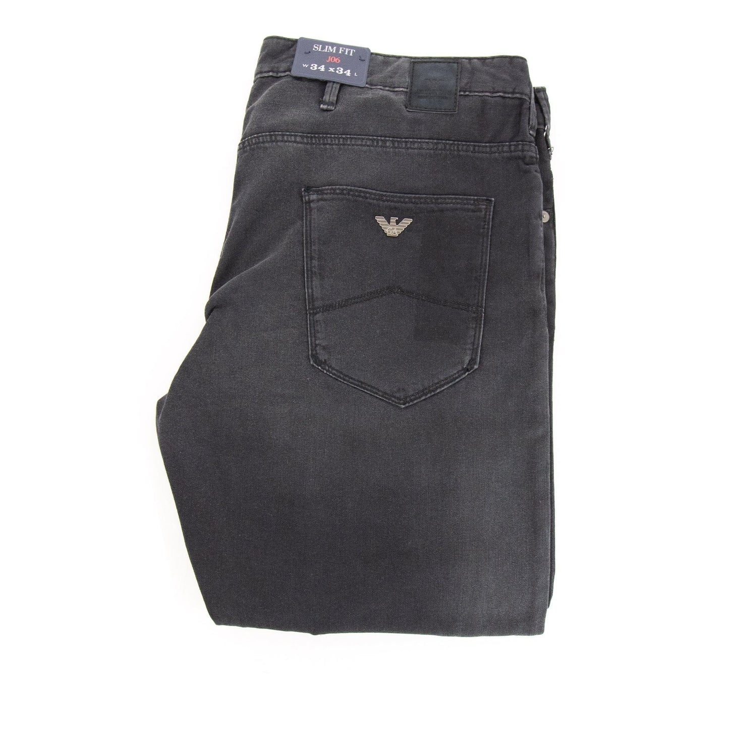 Armani Jeans Slim Fit J06 Black Soft Denim Black Denim 900