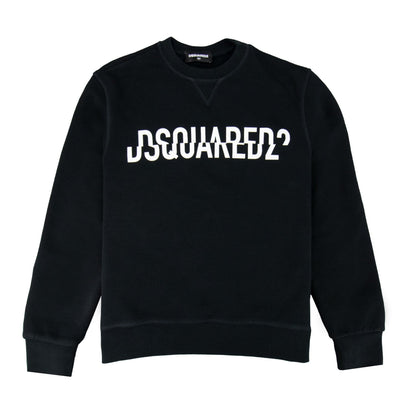 Dsquared2 Kids Dsquared Interrupted Sweatshirt Black