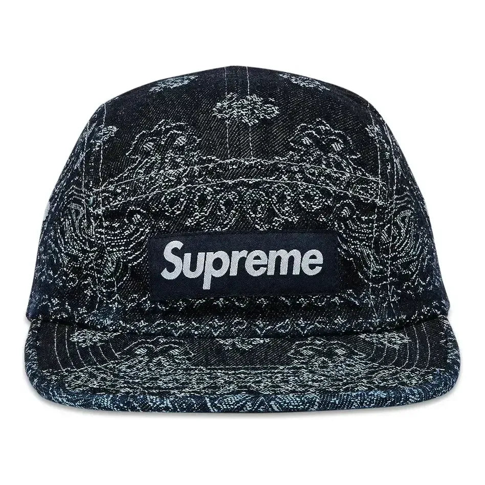 Supreme Bandana Jacquard Denim Camp Cap 'Indigo' SS25H86-INDIGO