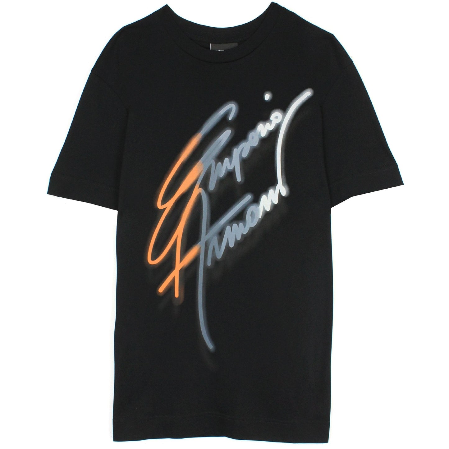Emporio Armani Signature Logo T Shirt Black 999