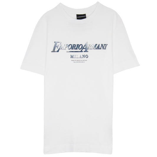 Emporio Armani Ready To Wear Logo T Shirt White 001