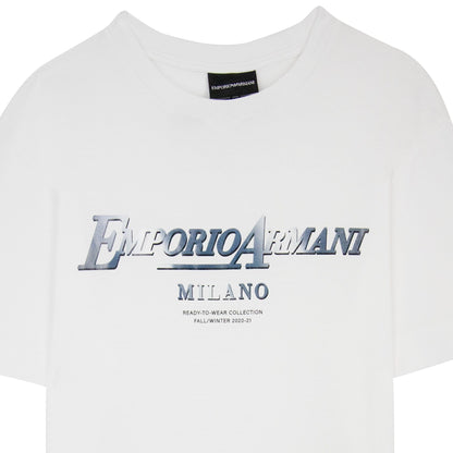Emporio Armani Ready To Wear Logo T Shirt White 001