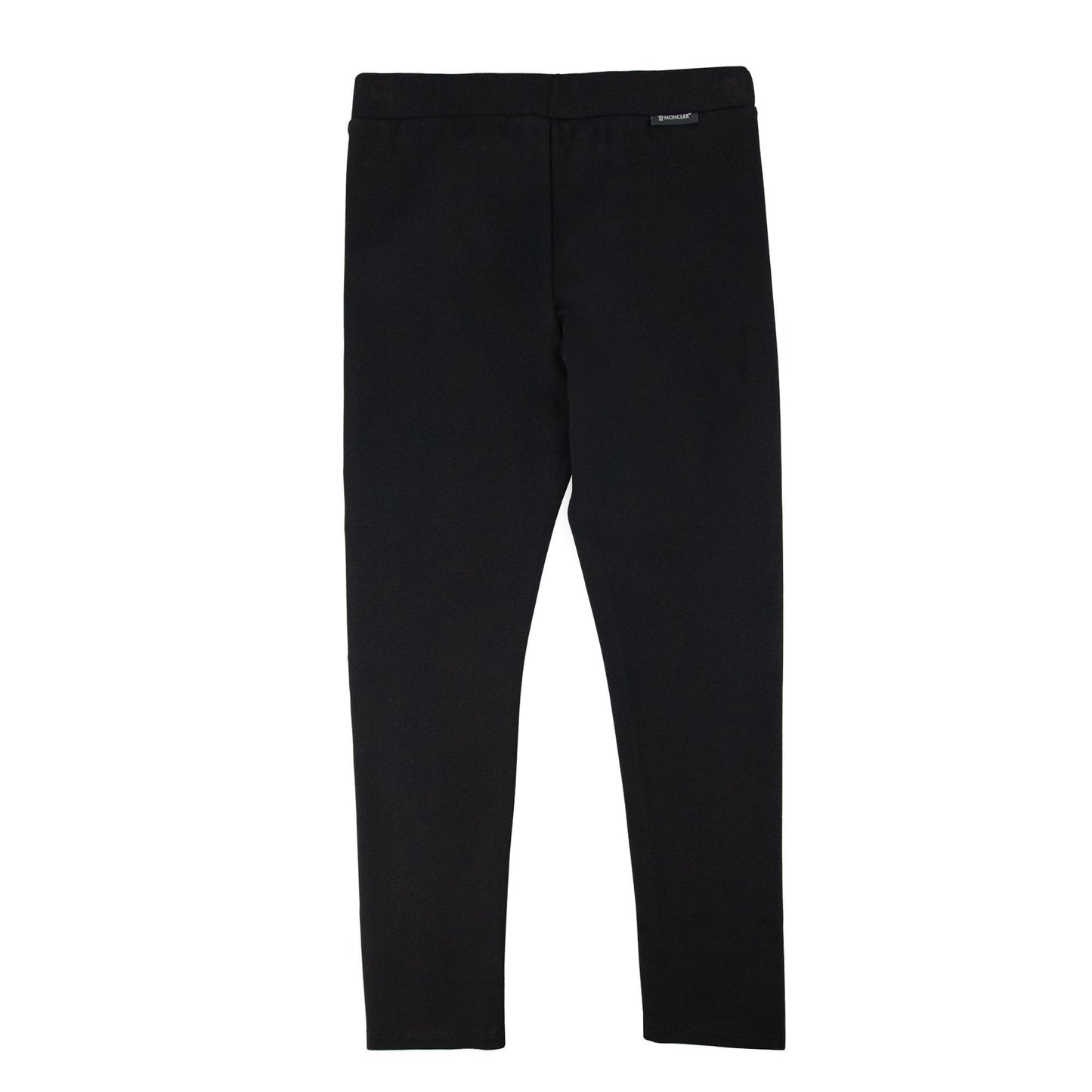 Moncler Junior Logo Stretch Track Pants Black 999