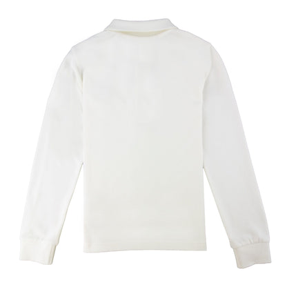 Moncler Junior Manica Maglia L/s Polo White 034