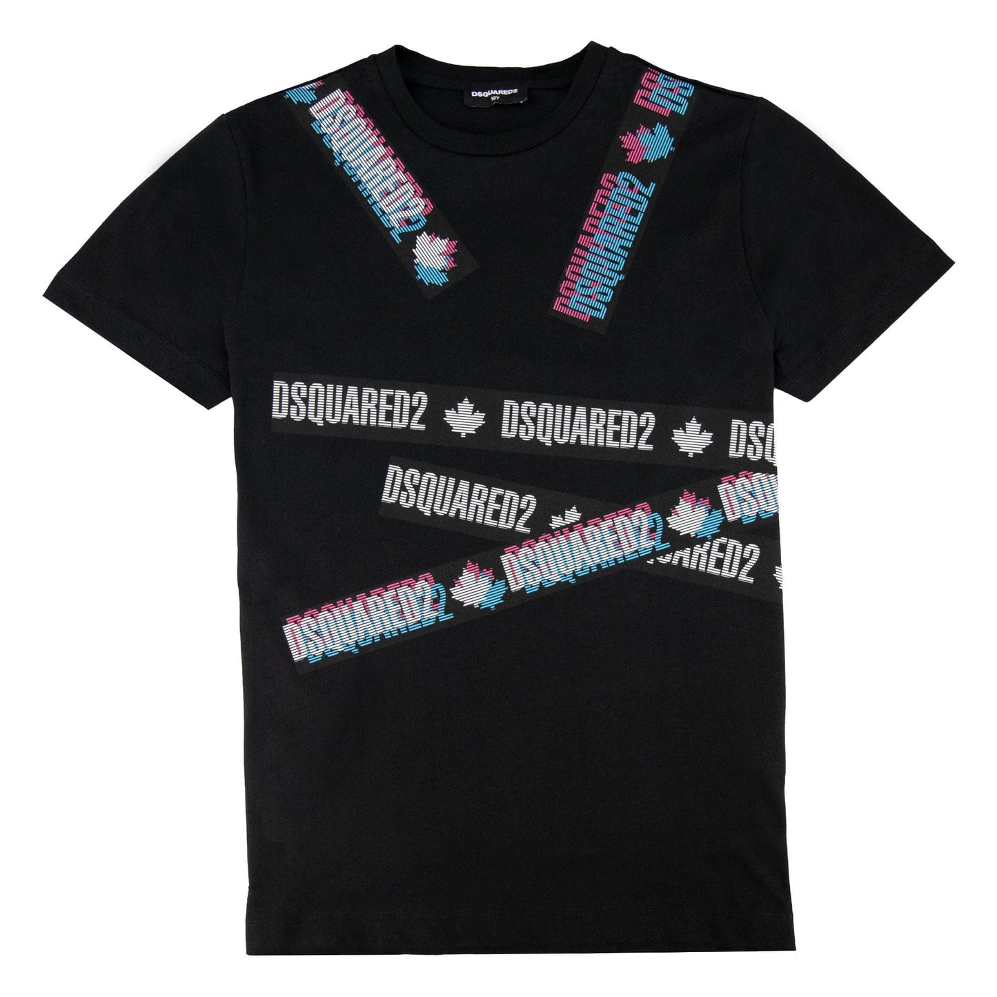 Dsquared2 Kids Logo Banner Tshirt Black
